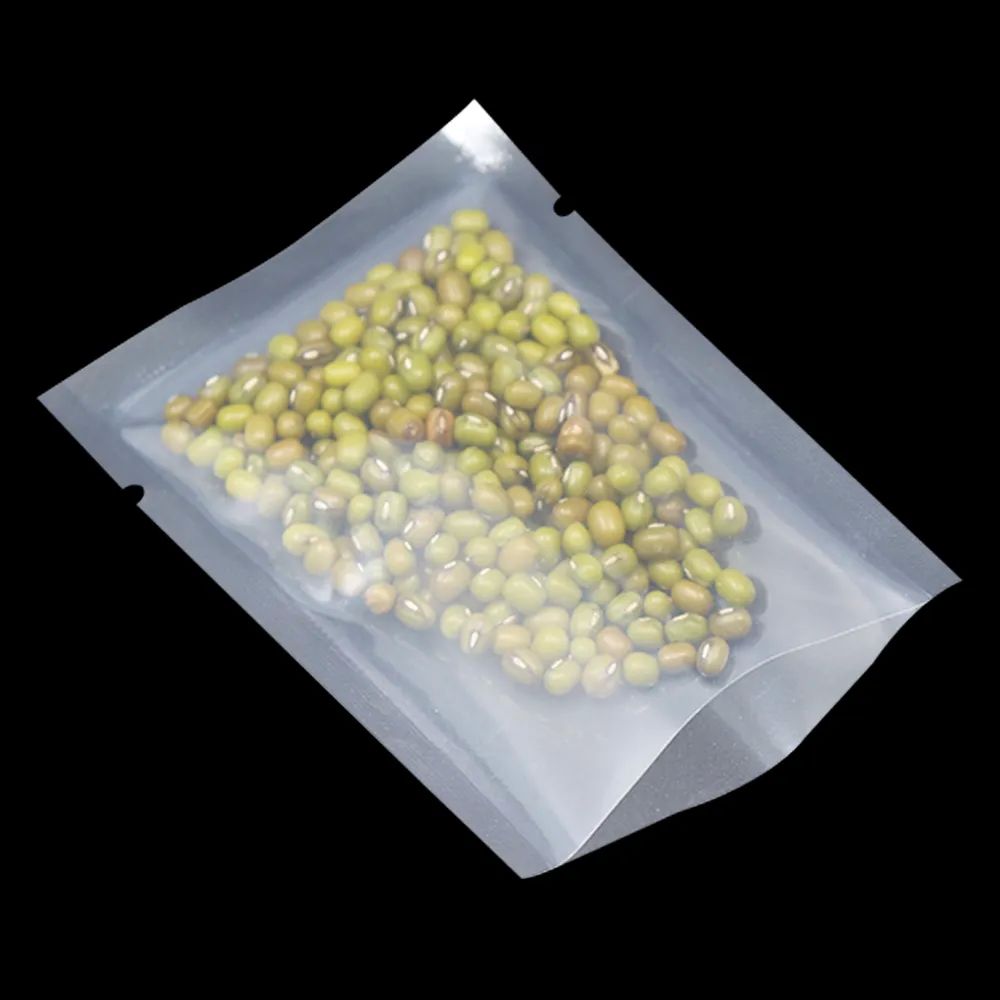 13 Sizes Clear Nylon Open Top Vacuum Plastic Heat Sealing Food Long Term Storage Bags Poly Vacuum Smell Proof Food Pack Pouch