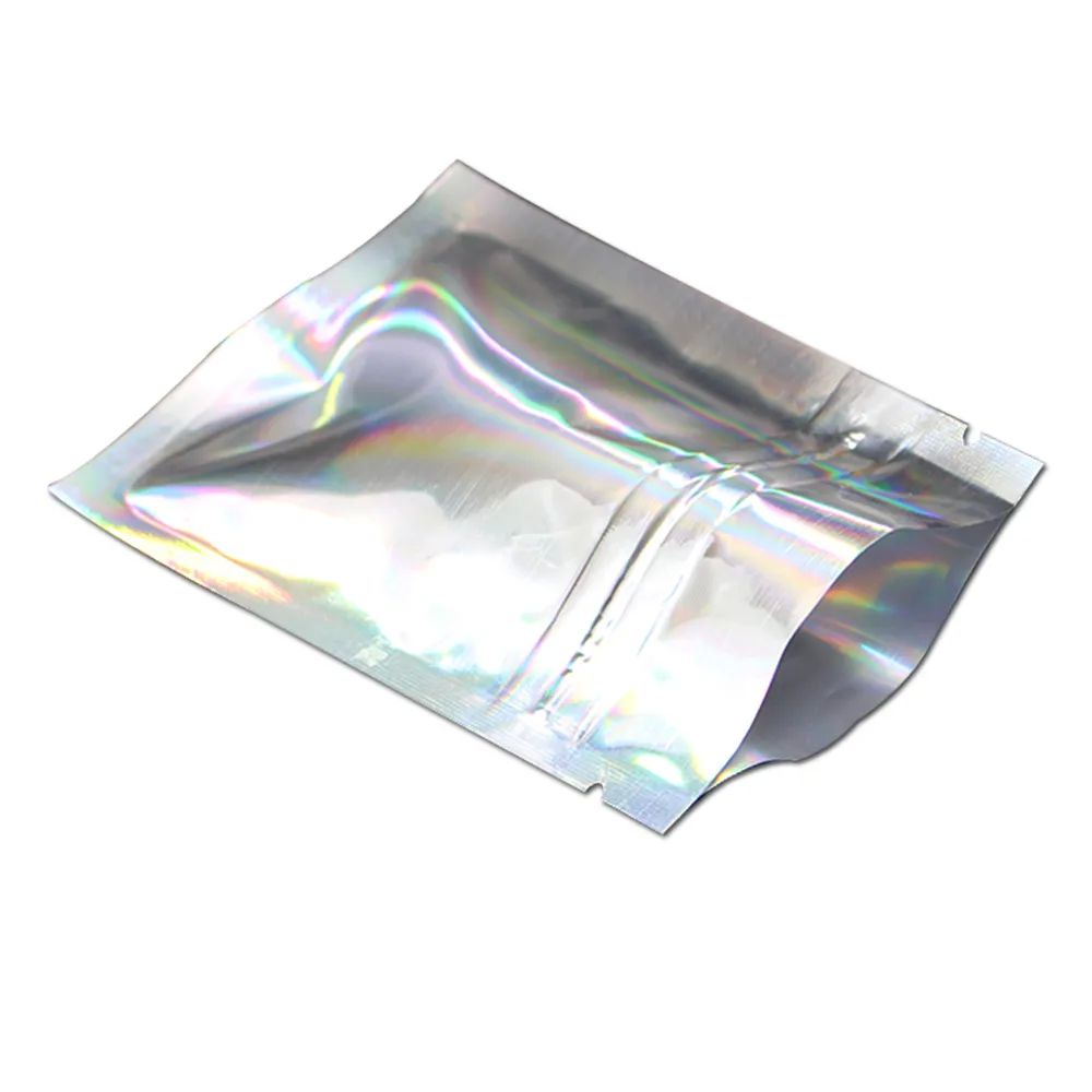 8.5x13cm Multi-color Aluminum Foil Zipper Food Resealable Packaging Bag Mylar Foil Self Seal Foil Reusable Food Packing Pouches